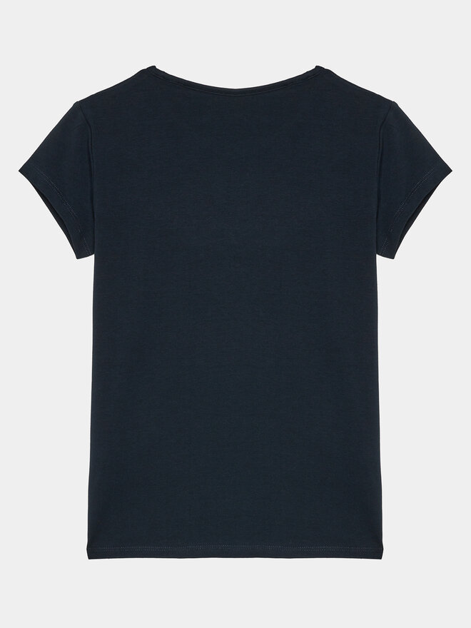 Pepe Jeans Pepe Jeans T-shirt Hana Glitter PG503064 Tamnoplava Slim Fit