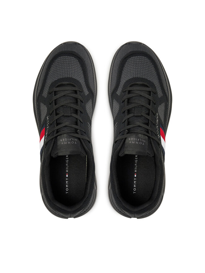 Tommy Hilfiger Zapatillas Tommy Hilfiger Modern Runner Knit Evo Ess FM0FM05245 Negro
