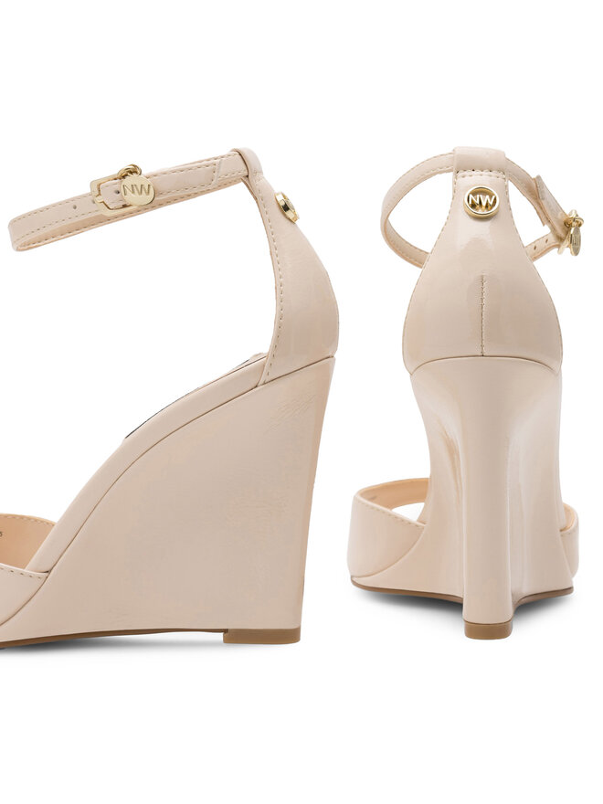 Nine West Sandały Nine West ALAYNA FF-2155 Biały