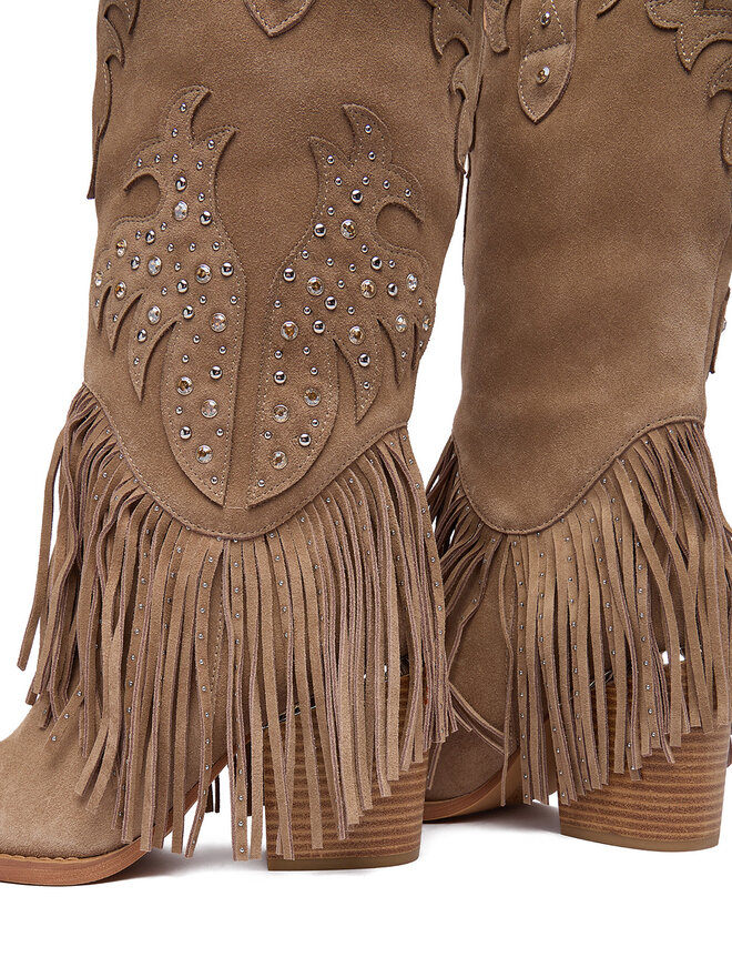 Alma En Pena Cowboystiefel Alma En Pena I250830 Dunkelbeige