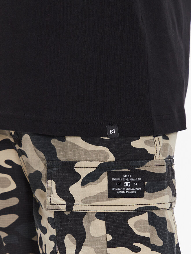 DC DC T-Shirt Jaakko Cubic ADYZT05260 Μαύρο Relaxed Fit