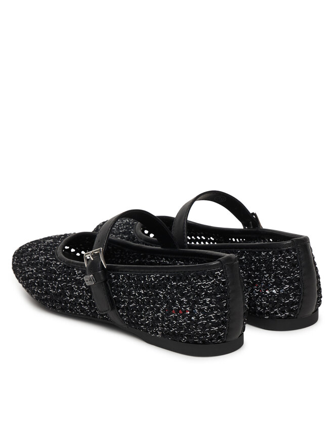 Tommy Jeans Ballerinas Tommy Jeans Tjw Knitted Ballerina EN0EN03030 Schwarz