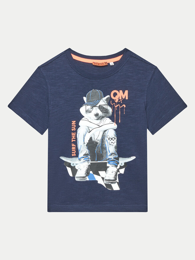 Original Marines Original Marines Marškinėliai DEP2215B Tamsiai mėlyna Regular Fit