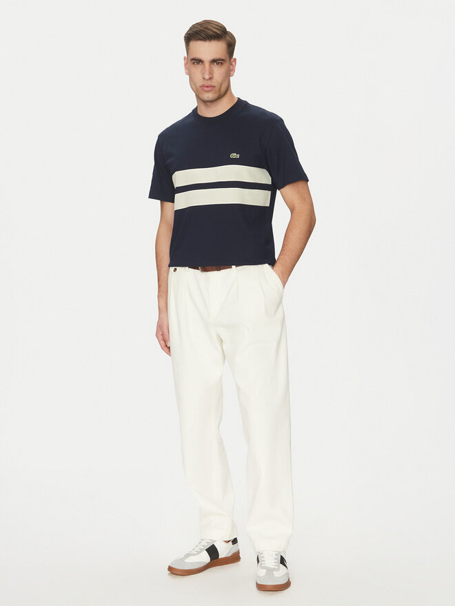 Lacoste Lacoste Marškinėliai TH9769 Tamsiai mėlyna Regular Fit