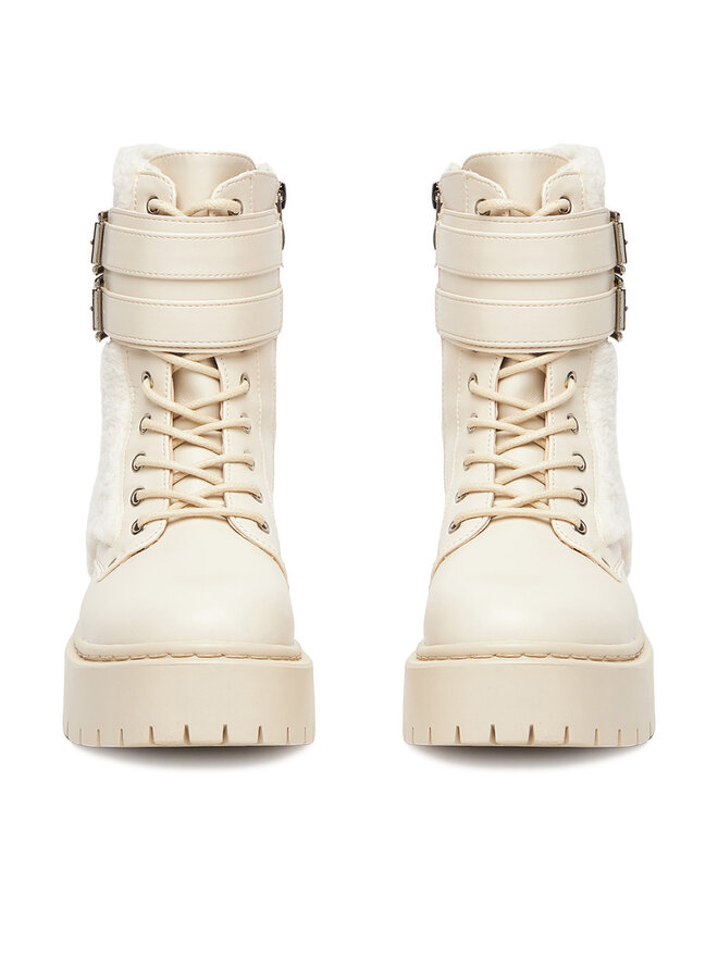 DeeZee Botines planos DeeZee 13123-2 Écru