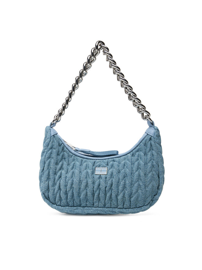 Tommy Jeans Ročna torba Tommy Jeans Tjw Iconic Shoulder Denim AW0AW17301 Modra