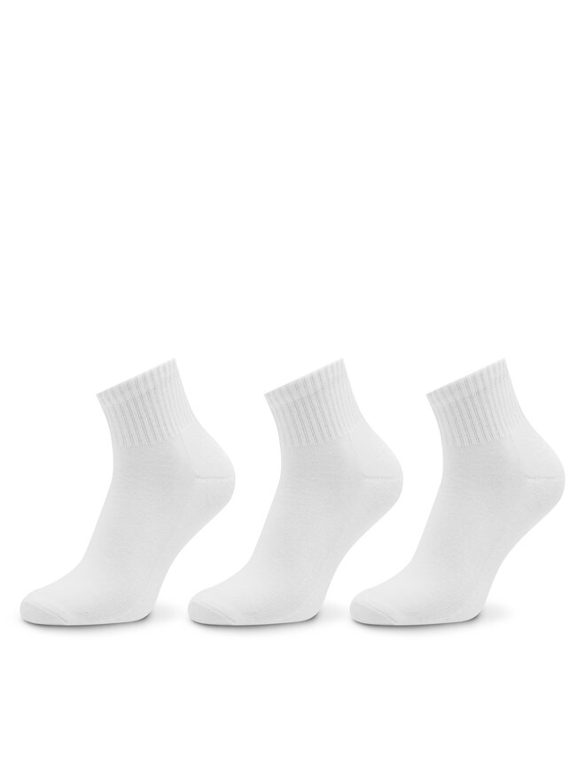 Vans Σετ κοντές κάλτσες ανδρικές 3 τεμαχίων Vans Classic Ankle VN000FV7WHT1 Λευκό