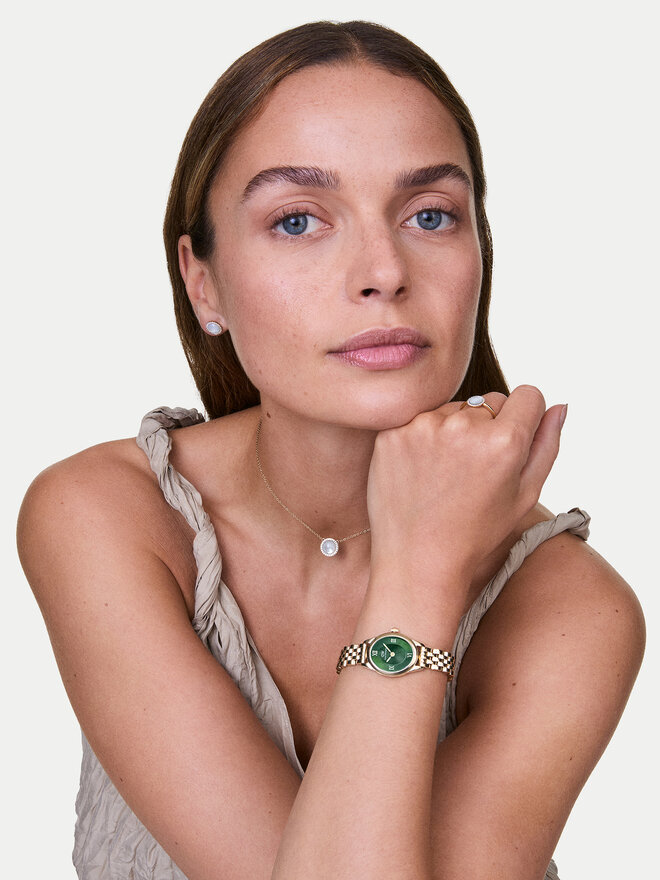 Daniel Wellington Ročna ura Daniel Wellington Ophelia Mini 22 DW00100804 Zlata