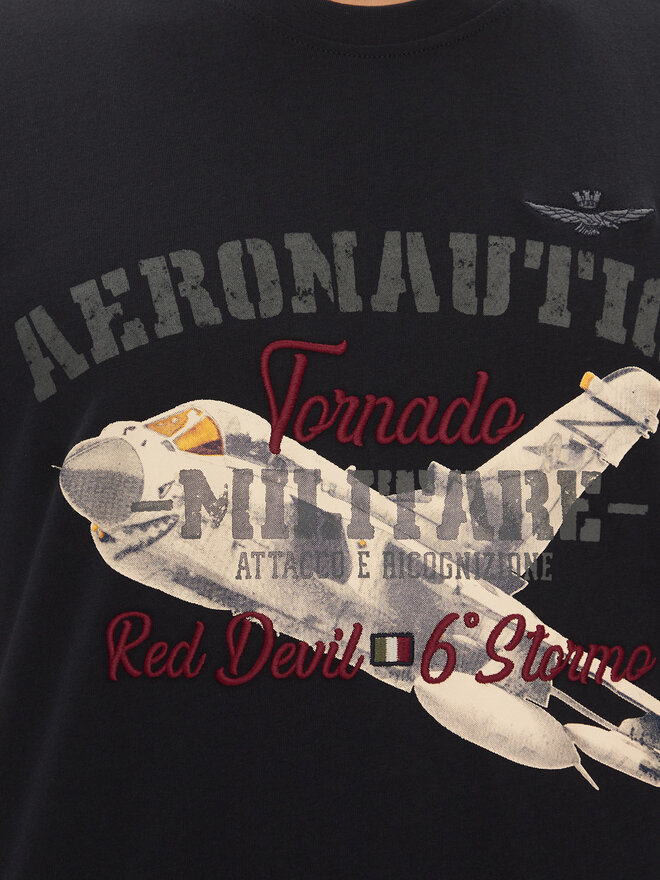 Aeronautica Militare Aeronautica Militare T-Shirt 251TS2406J641 Dunkelblau Regular Fit