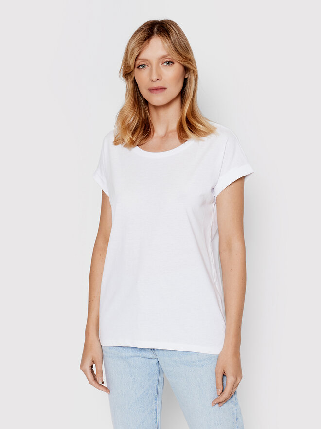 Vila Vila T-Shirt Dreamers 14025668 Λευκό Regular Fit