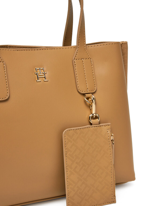 Tommy Hilfiger Сумка Tommy Hilfiger Th Distinct Mini Tote AW0AW17192 Коричневий
