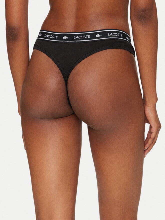 Lacoste Lacoste Tanga 8F1342 Fekete