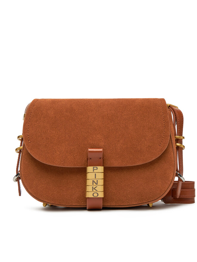 PINKO Τσάντα PINKO Saddle Mini PE PLTT 103831 A29N Καφέ
