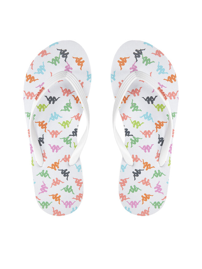 Kappa Japonki Kappa 351C22W White - Pink Coral - Pink Fuchsia Kolorowy