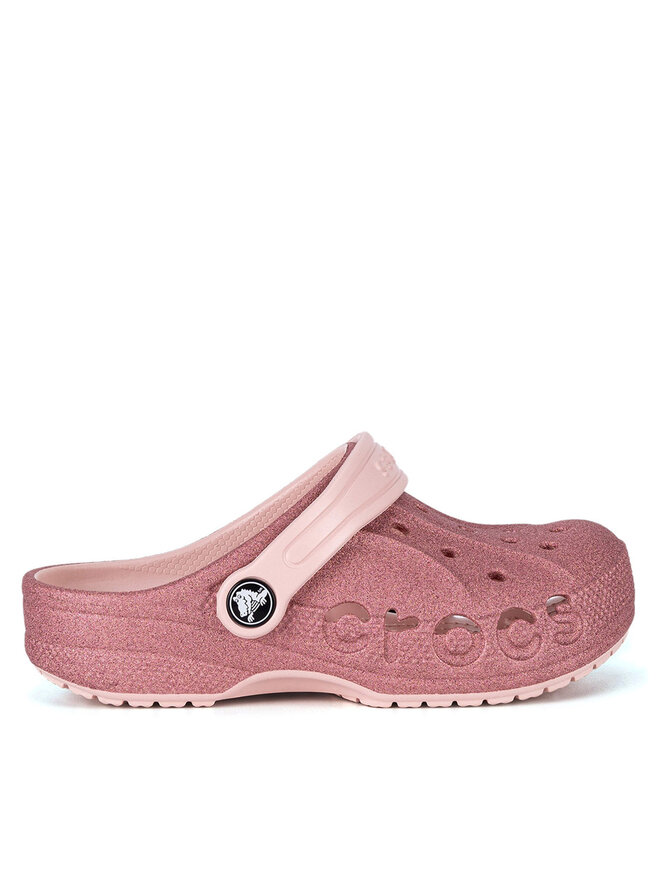 Crocs Natikači Crocs BAYA GLITTER CLOG KIDS 207015-6SR Roza
