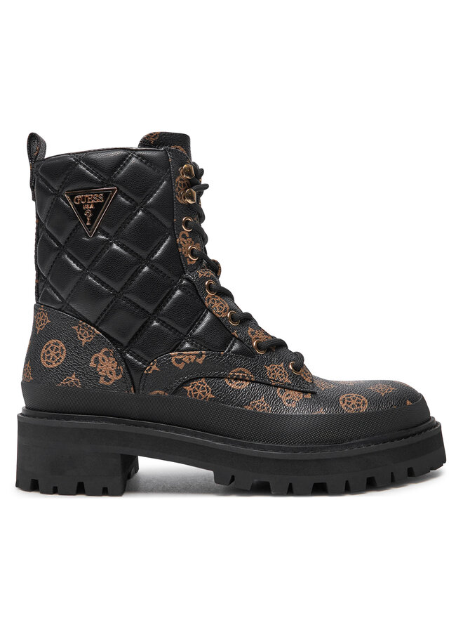 Guess Polokozačky Guess Badae2 FLFBD2 FAL10 Černá