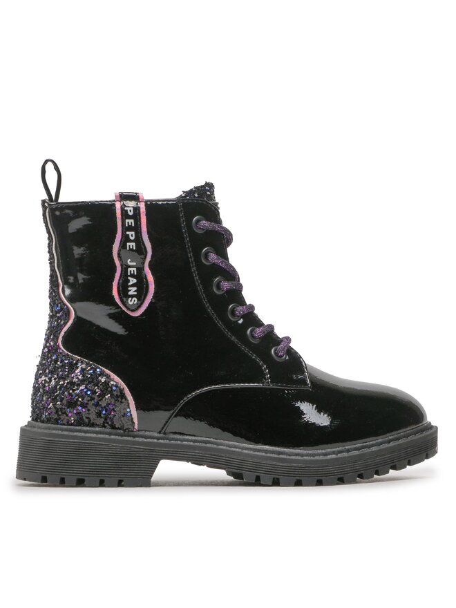 Pepe Jeans Туристически oбувки Pepe Jeans Hatton Glitter PGS50185 Черен