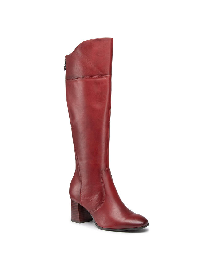 Tamaris Stiefelette Stiefelette In Rot Tamaris Stiefeletten Leder