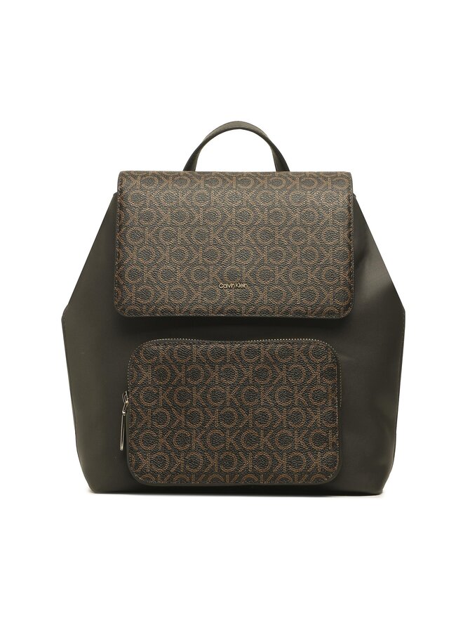 Calvin Klein Rucksack Calvin Klein Ck Must Campus Backpk W/Flap-Mn K60K610922 Braun