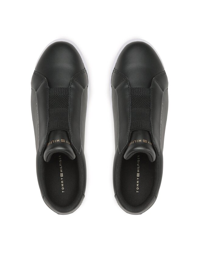 Tommy Hilfiger Sneakers Tommy Hilfiger Elastic Slip On Sneaker FW0FW07032 Schwarz