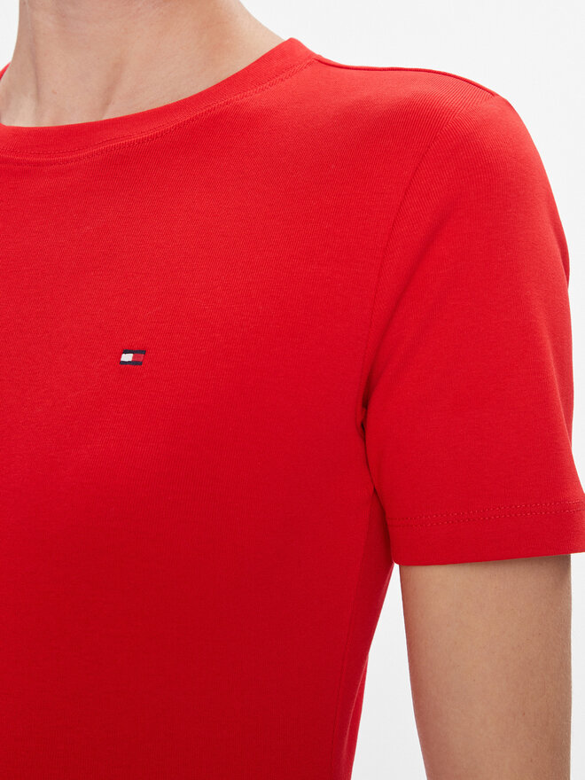 Tommy Hilfiger Tommy Hilfiger Camiseta New Cody WW0WW40587 Rojo Slim Fit