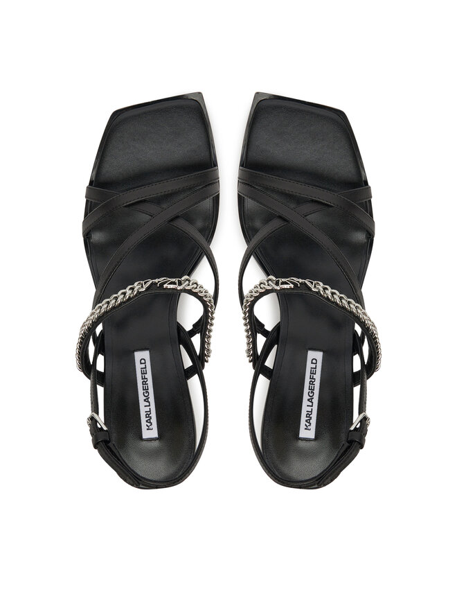 KARL LAGERFELD Szandál KARL LAGERFELD Karmel KL33625 Fekete
