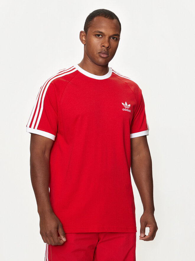 adidas adidas Marškinėliai Adicolor Classics 3-Stripes T-Shirt IA4852 Raudona Regular Fit