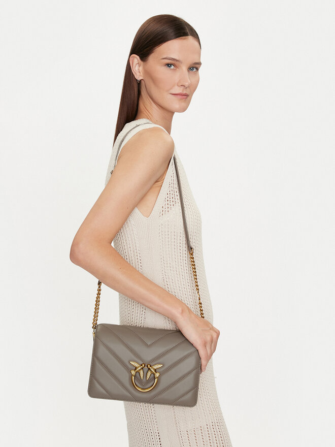 PINKO Torebka Pinko Love Click Classic AI 23-24 PLTT 100063 A136 Szary