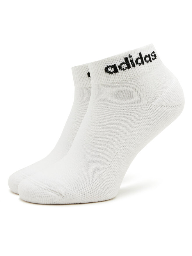adidas Skarpety Niskie Unisex adidas Linear Ankle Socks Cushioned Socks 3 Pairs HT3457 Biały