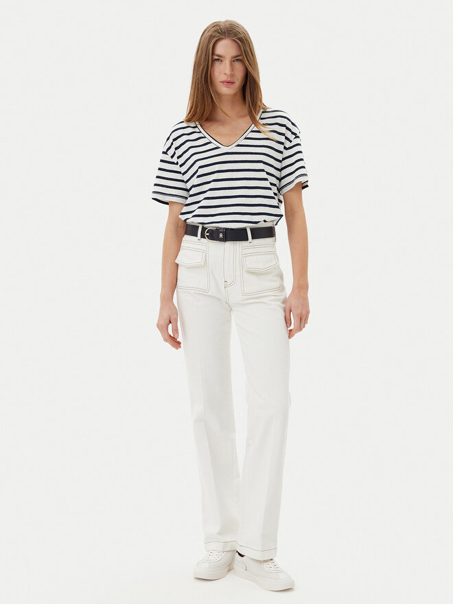 Tommy Hilfiger Tommy Hilfiger Marškinėliai WW0WW44551 Tamsiai mėlyna Regular Fit