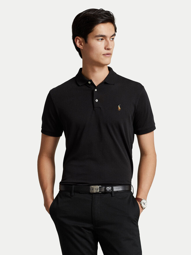 Polo Ralph Lauren Поло Ssl 710713130001 Чорний Slim Fit | evzuttya