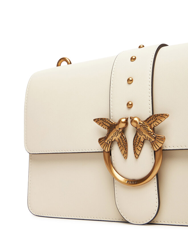PINKO Handtasche PINKO Love One Classic ST.CL Al 25-26 PLTT 105857 A0F1 Weiß