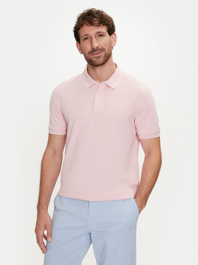 BOSS Boss Polo marškinėliai Pallas 50468301 Rožinė Regular Fit