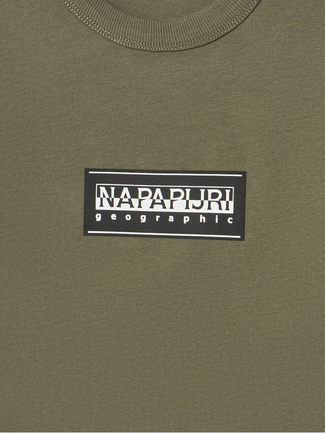 Napapijri Napapijri Marškinėliai S-Chamois NP0A4HYL D Žalia Regular Fit