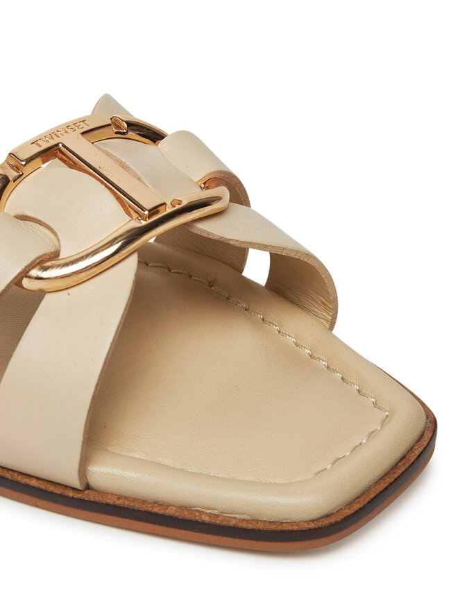 TWINSET Pantoletten TWINSET 251TGT090 Beige