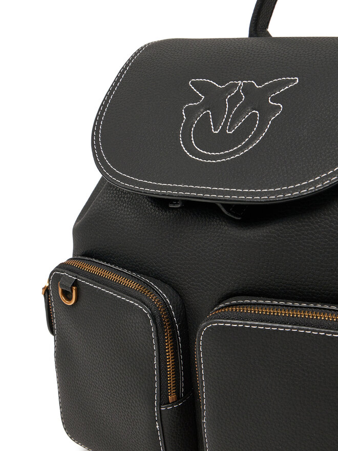 PINKO Ruksak PINKO Carrie Backpack PE 25 PLTT 104351 A1LF Čierna