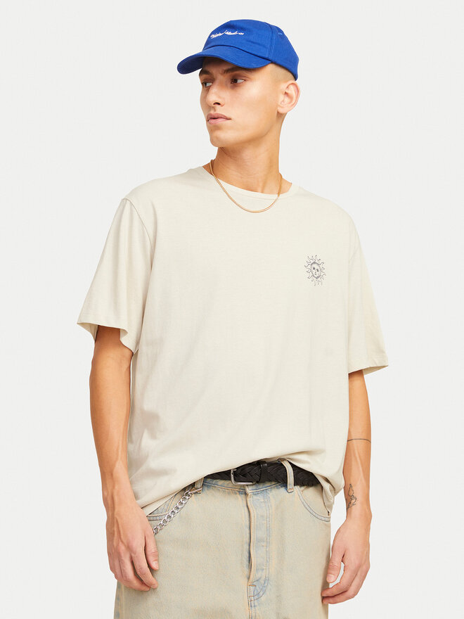 Jack&Jones Jack&Jones Marškinėliai Jackie 12271366 Smėlio Relaxed Fit