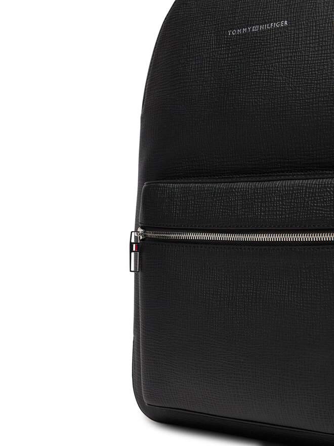 Tommy Hilfiger Σακίδιο Tommy Hilfiger Th Business Leather Backpack AM0AM13641 Μαύρο