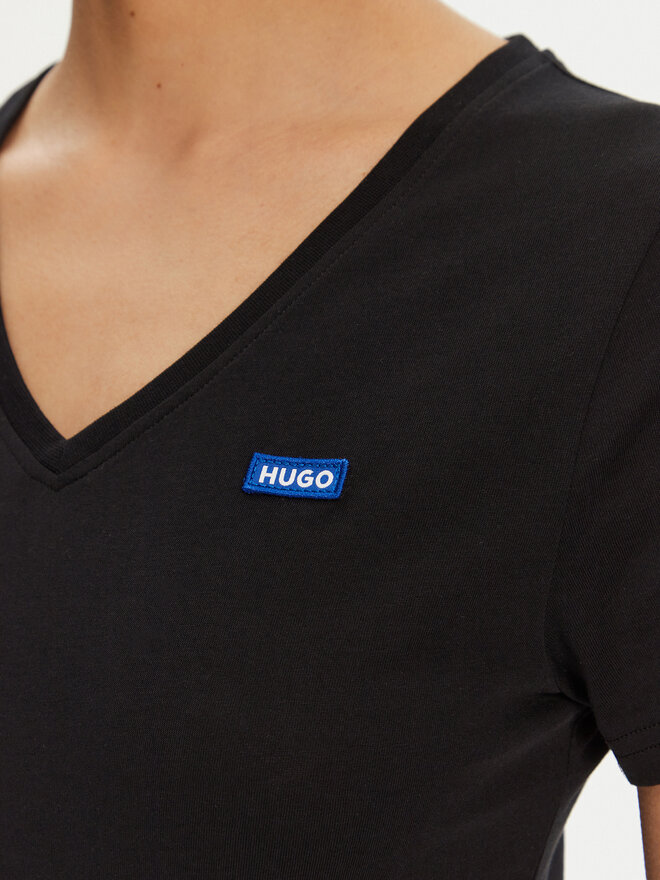 HUGO HUGO T-Shirt Classic 50513667 Μαύρο Slim Fit