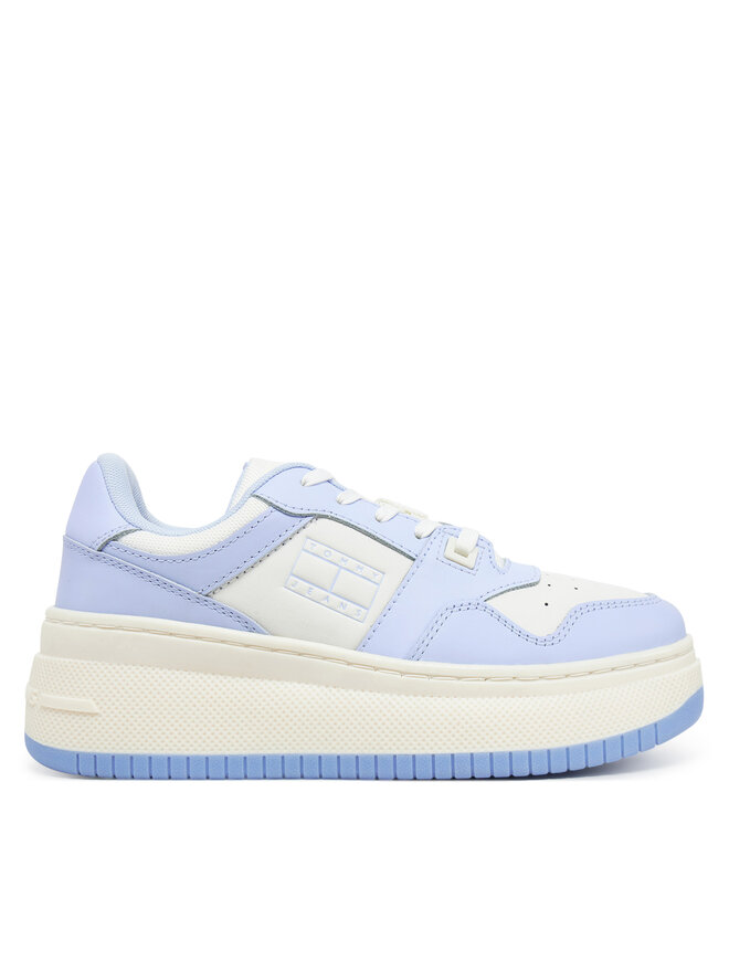 Tommy Jeans Sneakersy Tommy Jeans Tjw Retro Basket Flatform Ess EN0EN02506 Błękitny