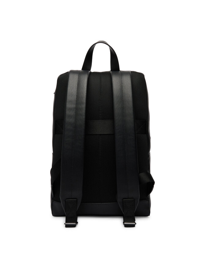 Calvin Klein Rucksack Calvin Klein Emblem Hw Slim Pocket Backpack LV04D3289G Schwarz