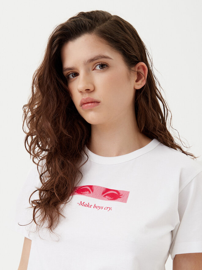 HUGO HUGO T-Shirt Destrel_1 50534246 Λευκό Regular Fit