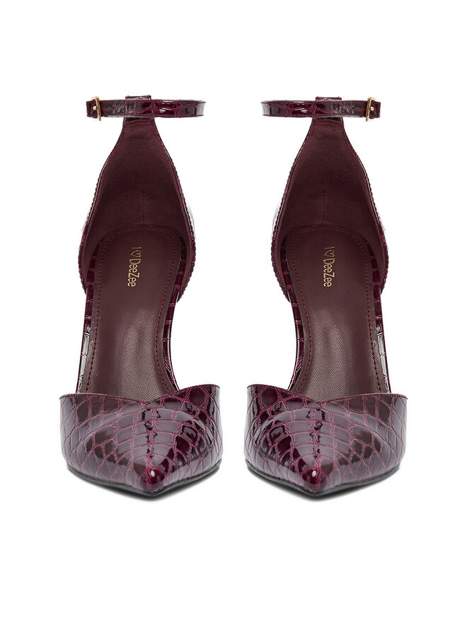 DeeZee High Heels DeeZee CEO-LS6049-10 Dunkelrot