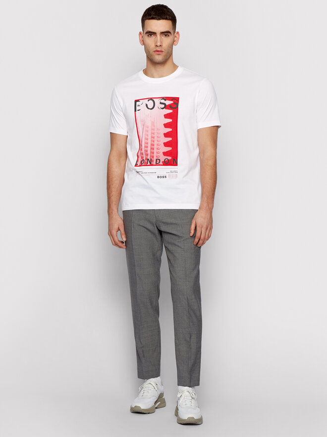 BOSS Boss Футболка Tiburt 231 50450793 Білий Regular Fit