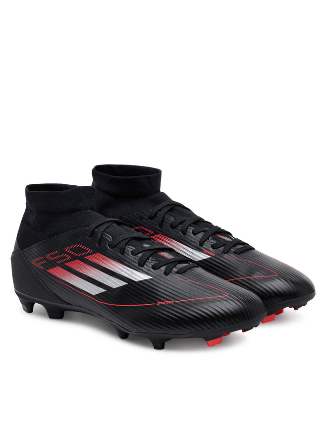 adidas Buty do piłki nożnej adidas F50 League Mid Firm/Multi-Ground JI0435 Czarny