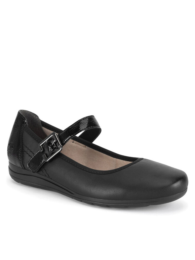 Rieker Baleriny Rieker L9352-00 Czarny