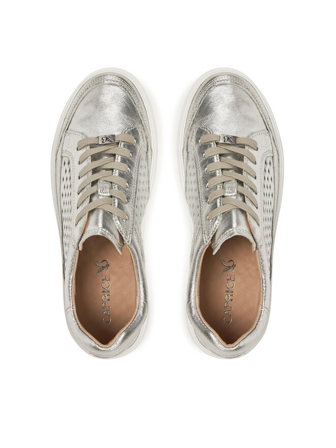 Caprice Sneakersy Caprice 9-23719-44 Strieborná
