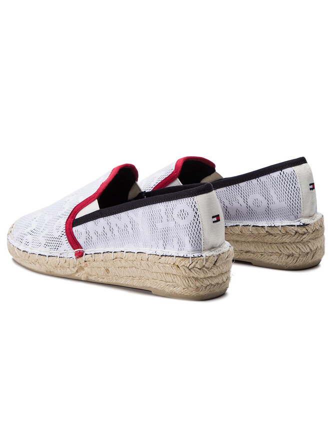 Tommy Hilfiger Espadrilles Tommy Hilfiger Tommy Mesh Sporty Espadrille FW0FW03792 Weiß