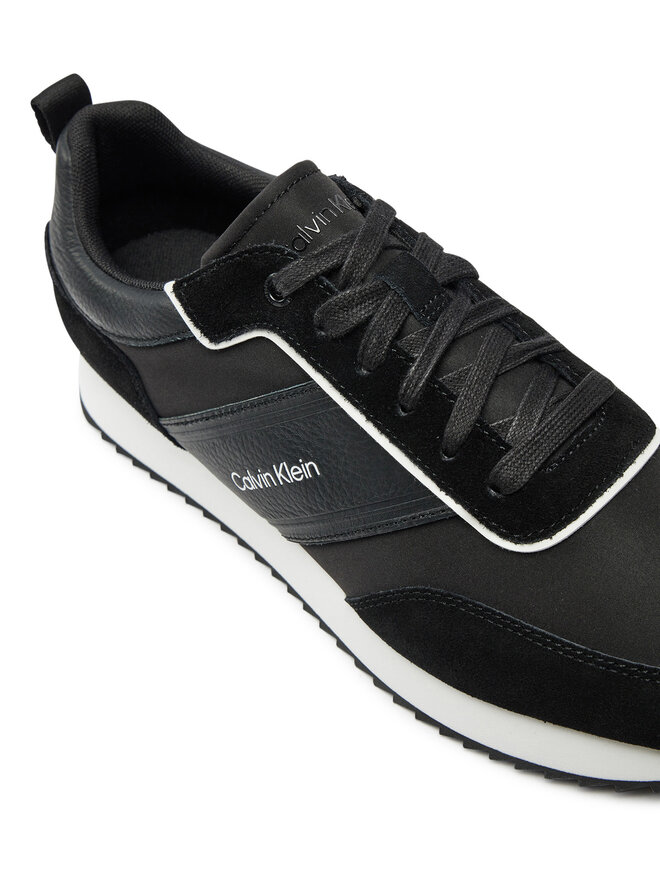 Calvin Klein Αθλητικά Calvin Klein Low Top Lace Up Mix HM0HM01554 Μαύρο