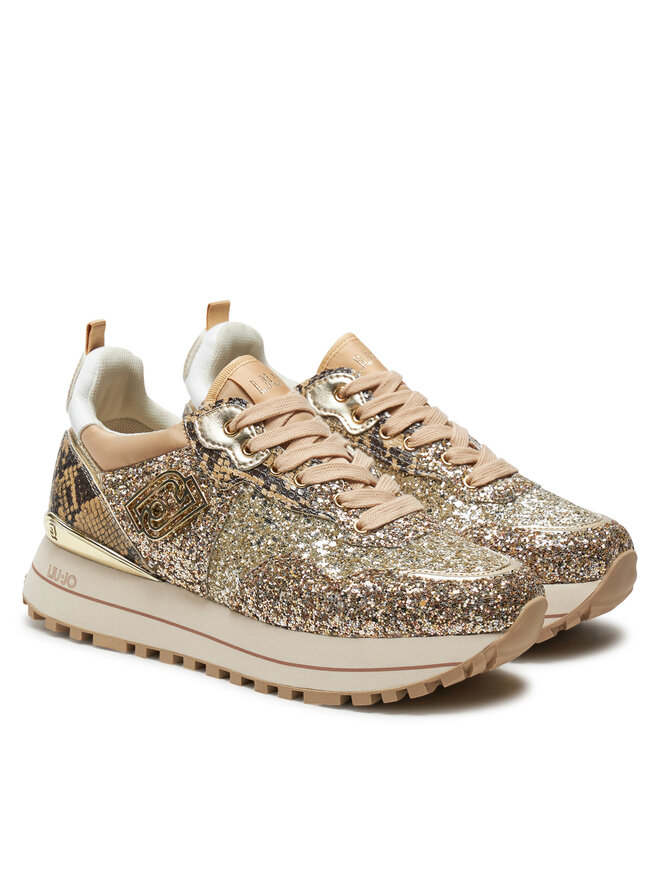 Liu Jo Sneakersy Liu Jo Maxi Wonder 01 BF4001 TX007 Złoty